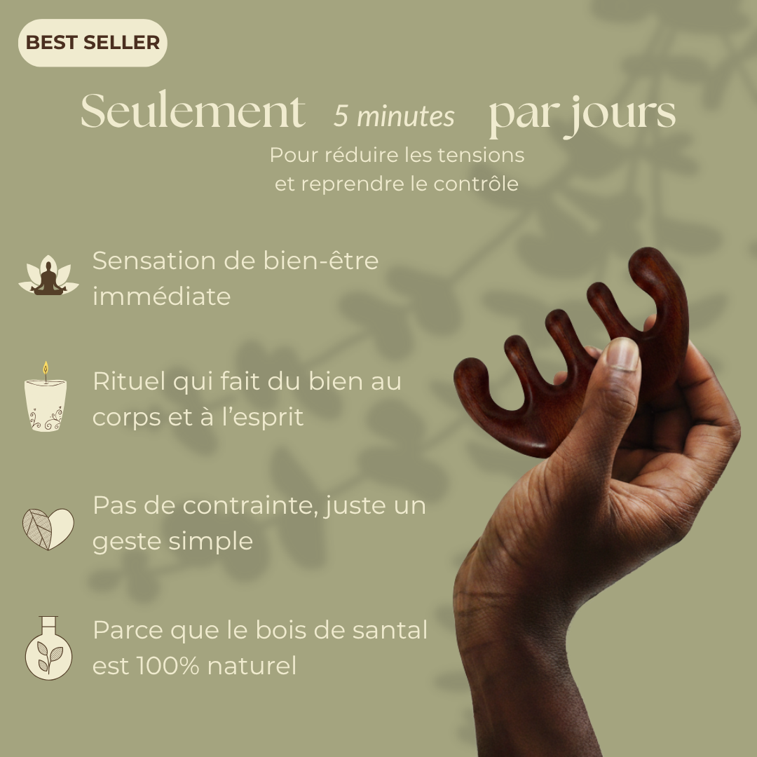 Peigne rituel en bois de Santal